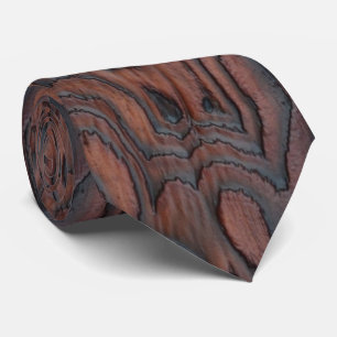 燃やされた及びブラシをかけられたWoodgrain ネクタイ