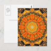 燃やされた砂の曼荼羅の郵便はがき ポストカード (正面/裏面)