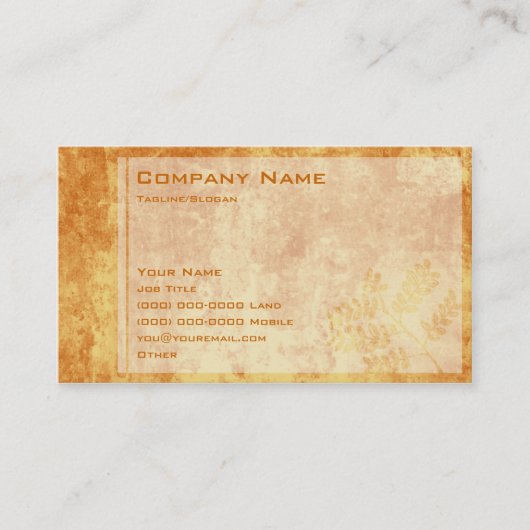 燃やされた秋 名刺 (正面)