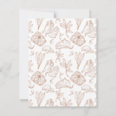 燃エレガントえたオ結婚レンジのリハーサル 招待状 (裏面)