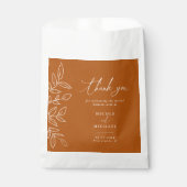 燃エレガントえたオ葉レンジ結婚ズありがとう フェイバーバッグ (正面)