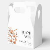 燃エレガントモダンえたオレンジのフローラありがとう フェイバーボックス (オープン)