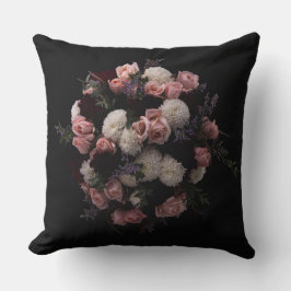 燃エレガント料クリーミーフローラ装飾用クッション クッション