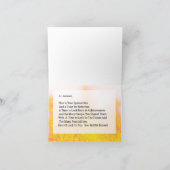 燃パーソナライズされた炎消防感謝してい サンキューカード (内部)