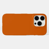 燃モダンえたオレンジのプレーン無地のカラー Case-Mate iPhoneケース (裏面 (横))