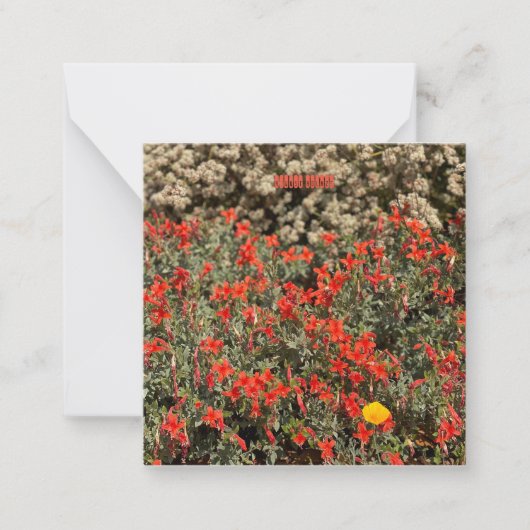 燃威厳があるえ ノートカード (正面)