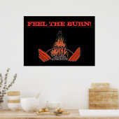 燃感じえる！重量挙げエクササイズジムポスター ポスター (キッチン)