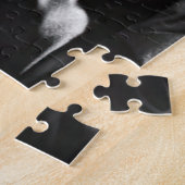 燃料アップとコーヒー宇宙インベーダーズヴィンテージ写真 ジグソーパズル (側面)