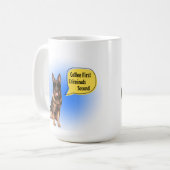 燃料アップK9ユニット警察コーヒーマグ警察ギフト コーヒーマグカップ (正面左)