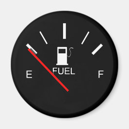 燃料ゲージ空フル白黒赤旅行マグネット マグネット