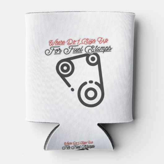 燃料スタンプのサインアップ 缶クーラー (正面)