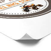 燃料供給ステーション4ホイーラー誕生日標識 ポスター (角)