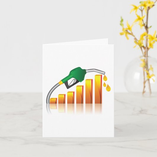 燃料価格 カード (黄色い花)