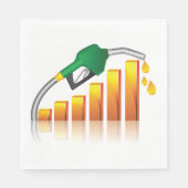 燃料価格 スタンダードランチョンナプキン (正面)