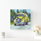 燃料及びガスのタンク車の柱時計 スクエア壁時計 (ホーム)