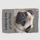 燃料庫を避けて下さい ゴルフタオル (横)