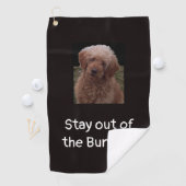 燃料庫を避けて下さい ゴルフタオル (インサイチュ)