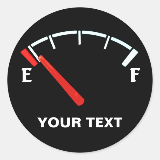 燃料計ガスタンク満空パーソナライズされた(F) ラウンドシール (正面)