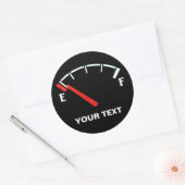 燃料計ガスタンク満空パーソナライズされた(F) ラウンドシール (封筒)