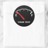 燃料計ガスタンク満空パーソナライズされた(F) ラウンドシール (バッグ)