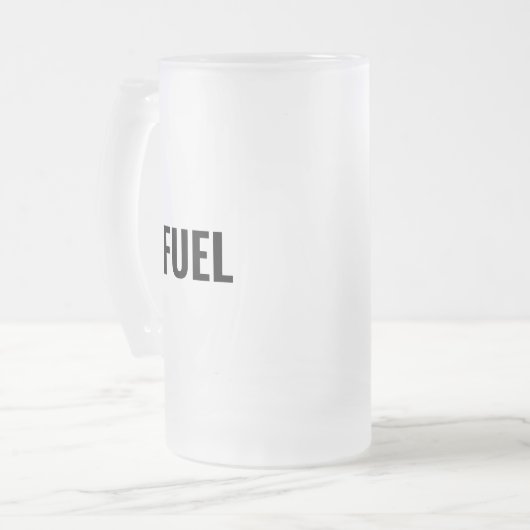 燃料黒文字ミニマルクールム フロストグラスビールジョッキ (正面左)