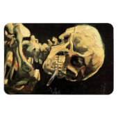 燃焼シガレットマグネット付きヴァンゴッホスカル マグネット (横)