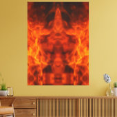 燃焼スカル キャンバスプリント (インサイチュ (リビング))