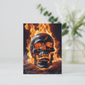 燃焼スカル ポストカード (スタンド正面)