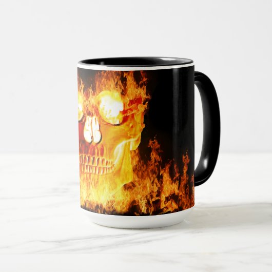 燃焼スカル マグカップ (正面右)