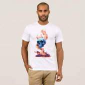 燃焼スカル Tシャツ (正面フル)