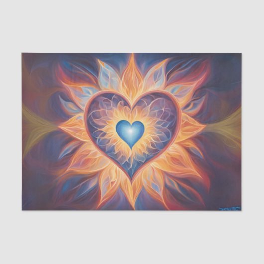 燃焼ハート分離組織 薄葉紙 (正面)