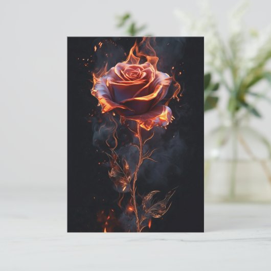 燃焼バラ 招待状 (スタンド正面)