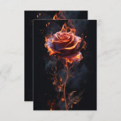 燃焼バラ 招待状 (正面/裏面)