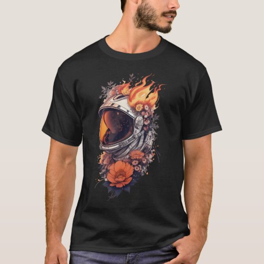 燃焼宇宙飛行士1 Tシャツ (正面)