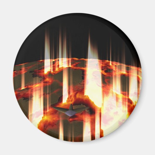 燃焼惑星 マグネット (正面)