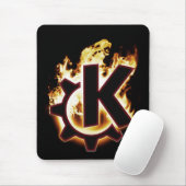 燃焼KDEのLinuxアイコンマウスパッド マウスパッド (マウス)