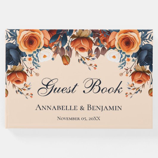 燃素朴えたオレンジとブ結婚ルー ゲストブック (正面)