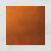 燃素朴焼オレンジ秋結婚のQRコードRSVP エンクロージャーカード (裏面)