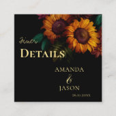 燃素朴焼オレンジ結婚フローラ詳細 エンクロージャーカード (正面)