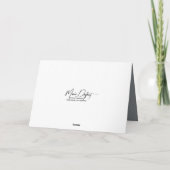 燃考え焼した森のキツネ カード (裏面)