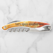 燃芸術的焼オレンジコルクボトルオープナー ソムリエナイフ (裏面)