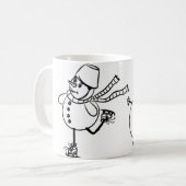 燃霜の降りた料 コーヒーマグカップ (正面左)