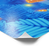 燐光を放つ青黄褐色 フォトプリント            (角)