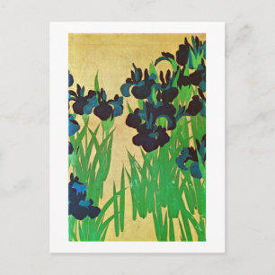 燕子花図(部分),光琳アイリス(詳細)，光林日本美術 ポストカード