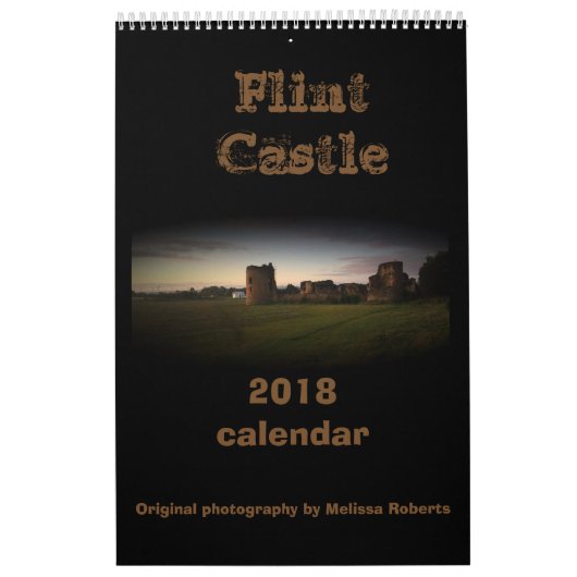 燧石の城の北のウェールズのカレンダー2018年 カレンダー (カバー)