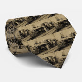 燧石及びPere Marquetteの鉄道エンジン# 11セピア色 ネクタイ (ロール)