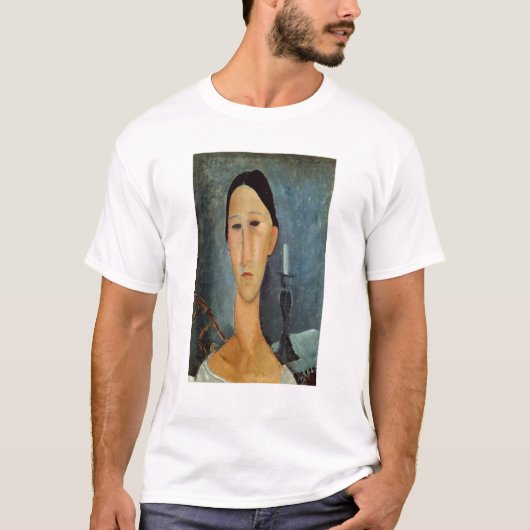 燭台とのHanka Zborowska、1919年 Tシャツ (正面)