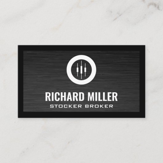 燭台 |ストックブローカー |財務 名刺 (正面)