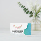 燭台 | 幾何学的パターン 名刺 (スタンド正面)