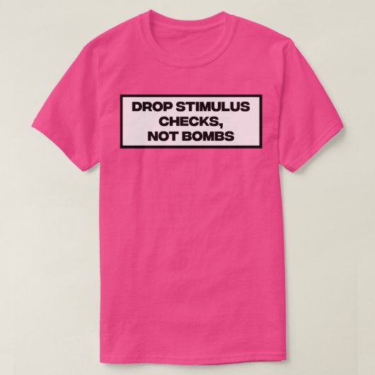 爆弾ではない刺激チェックを落とす Tシャツ (デザイン正面)